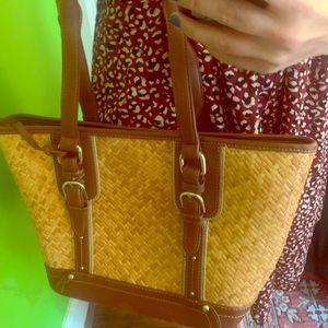 Etienne Aigner straw bag